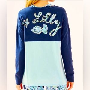 Lilly Pulitzer Scuba Doo Finn Fish Top